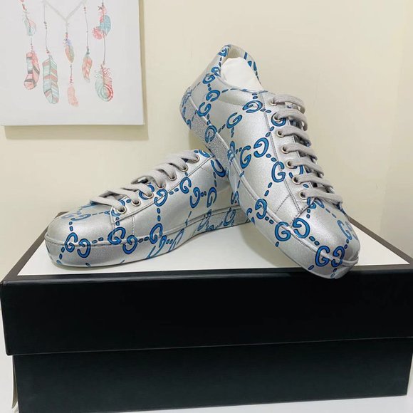 GUCCI Ace GG coated leather sneakers - Picture 3 of 8